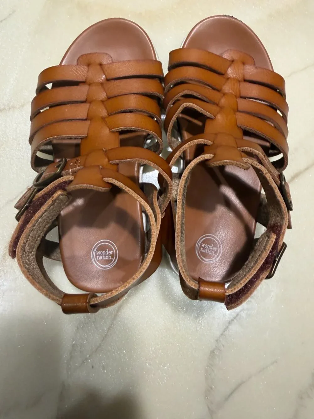 Wonder Nation Brown Sandals – Size 9